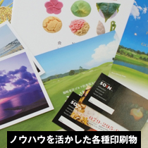 ノウハウを活かした各種印刷物